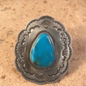 Tommy Jackson Morenci Turquoise & Sterling Ring
